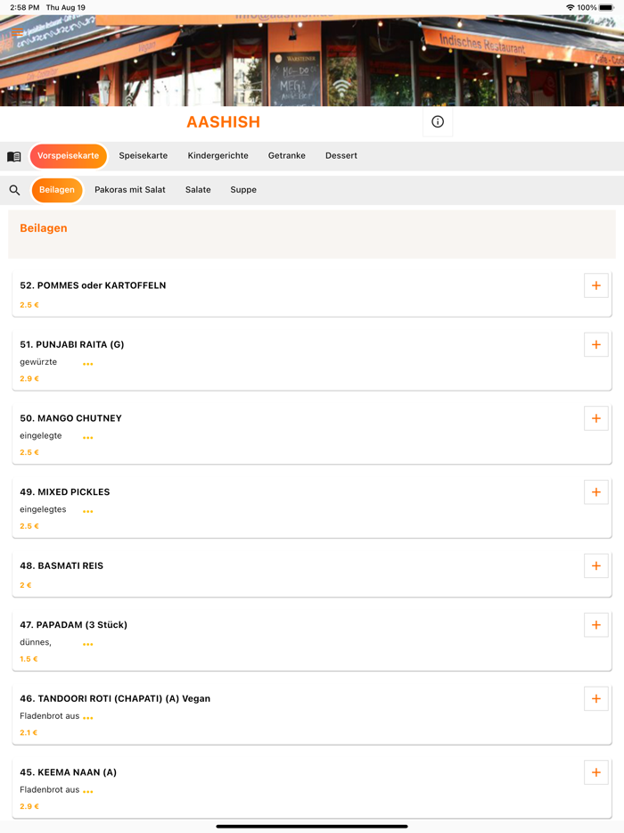 Aashish Restaurant Berlin