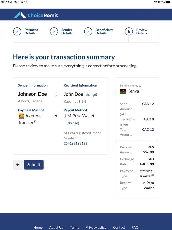 Choice Remit Money Transfer