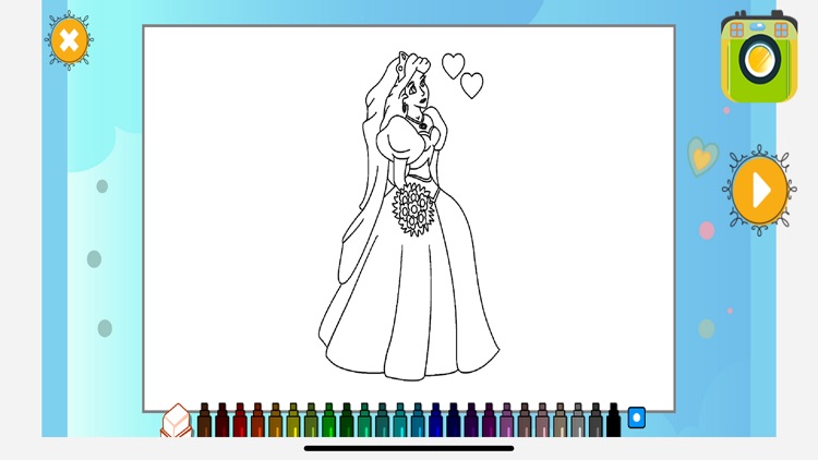 Princess Coloring Book Fun App by Ayaz Effendi