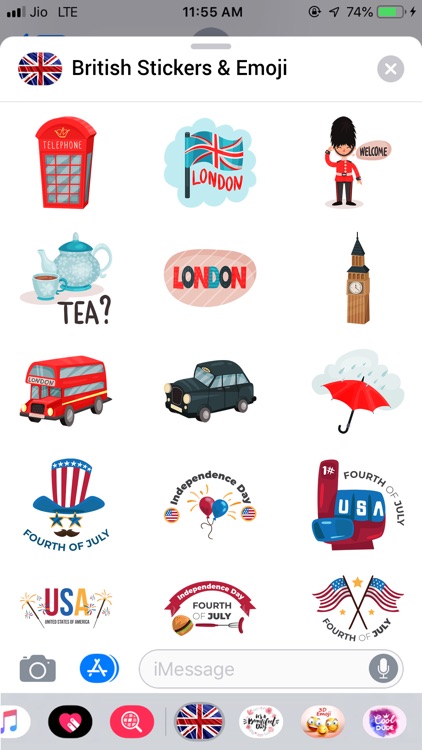 British Stickers & Emoji