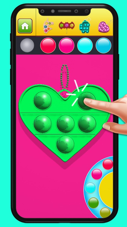 Fidget Buttons 3D pop it App