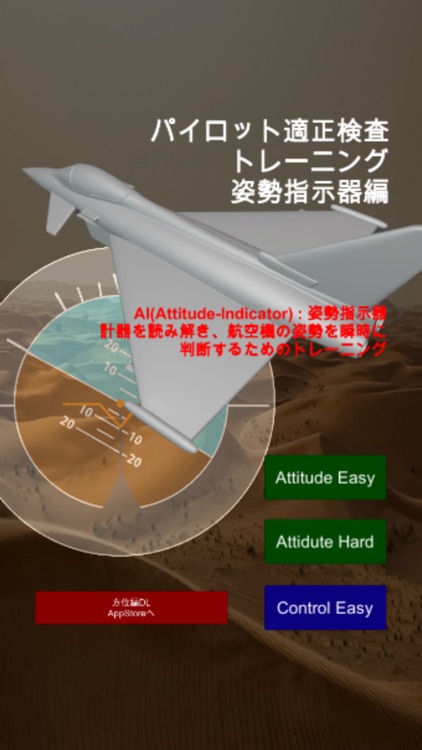 パイロット適正（姿勢指示器）検査トレーニング