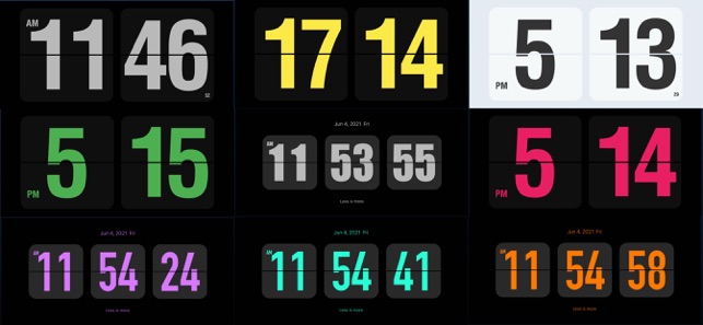 Flip Clock フルスクリーンの目覚まし時計 をapp Storeで