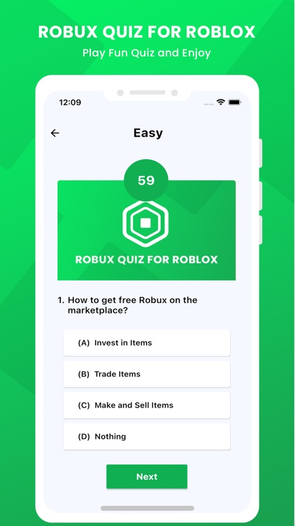 Robux Quiz for Robux Codes by Parul Kukadiya