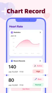 mecare-pulse tracker&test iphone screenshot 2