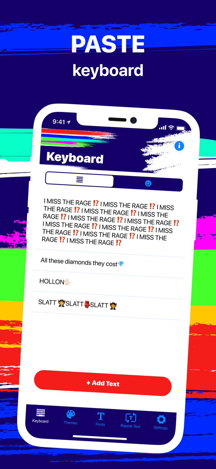 Paste Keyboard - Miss The Rage