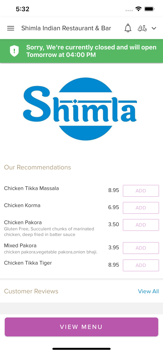 Shimla Indian Restaurant