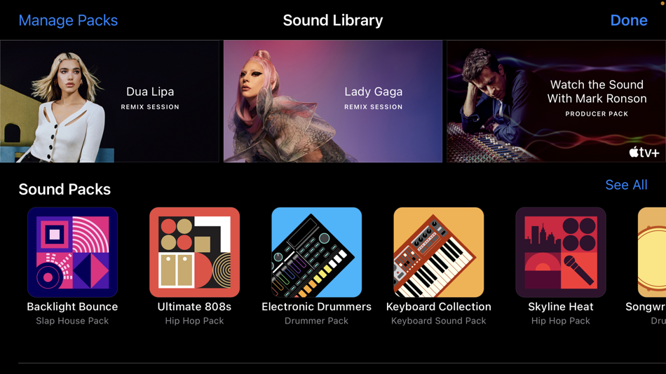 mix songs on garageband iphone