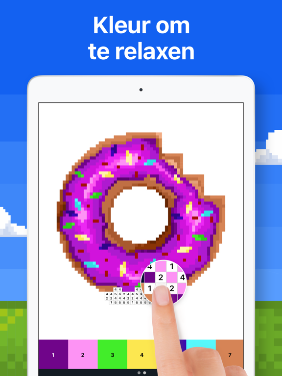 Kleuren op nummer - Pixel Art iPad app afbeelding 1