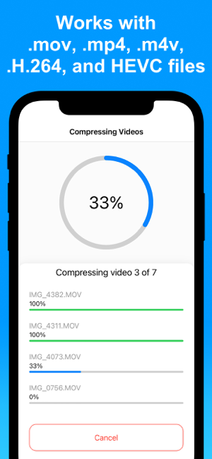 ‎Compress Videos & Resize Video Screenshot