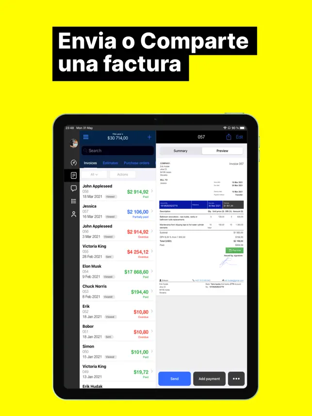 Captura de Pantalla 3 Super Facturas fáciles iphone