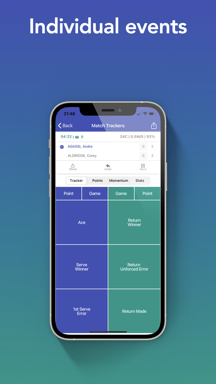 iOnCourt Tennis Match Tracker