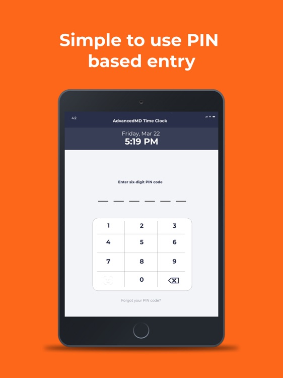 AdvancedMD TimeClock Kiosk