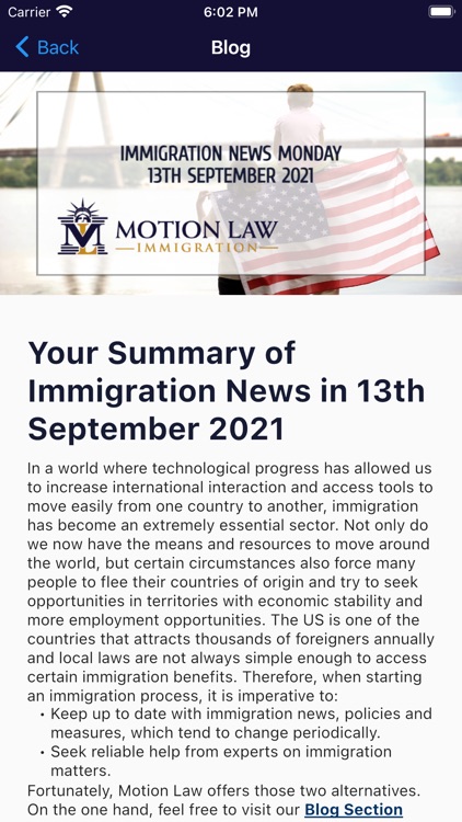 Motion Law Immigration