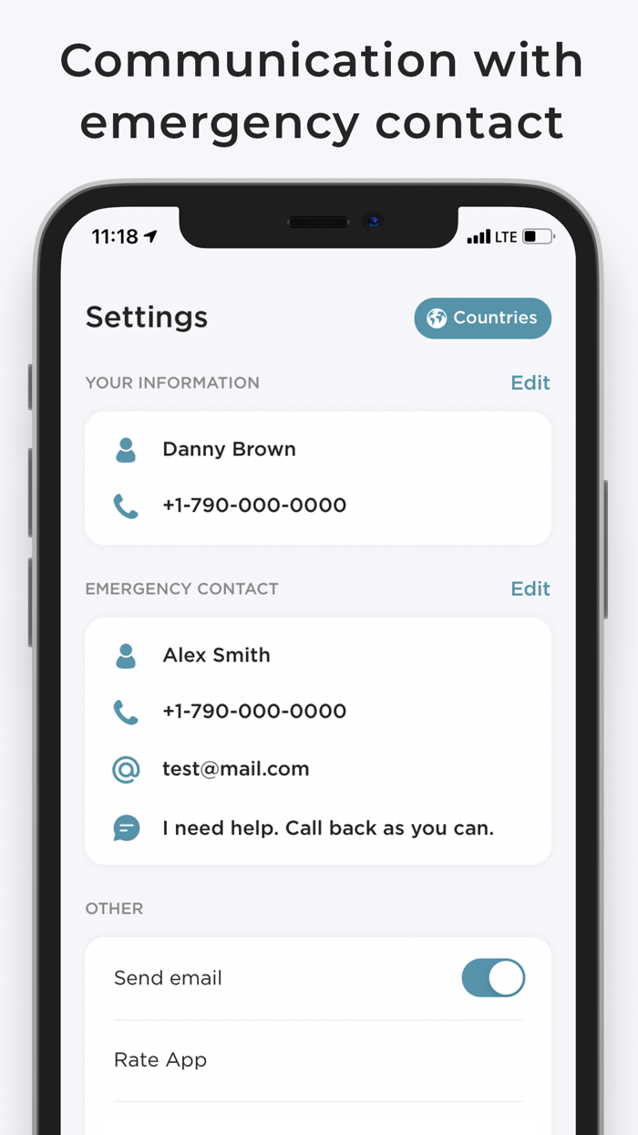 Karaul — alarm button