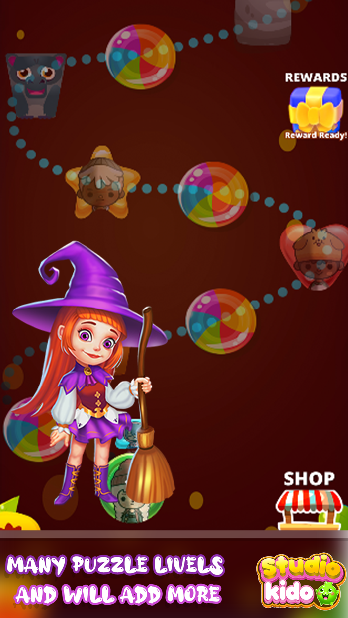 Sweet Witch Magic Blast Puzzle