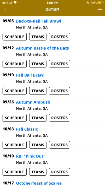 RBI Tournaments