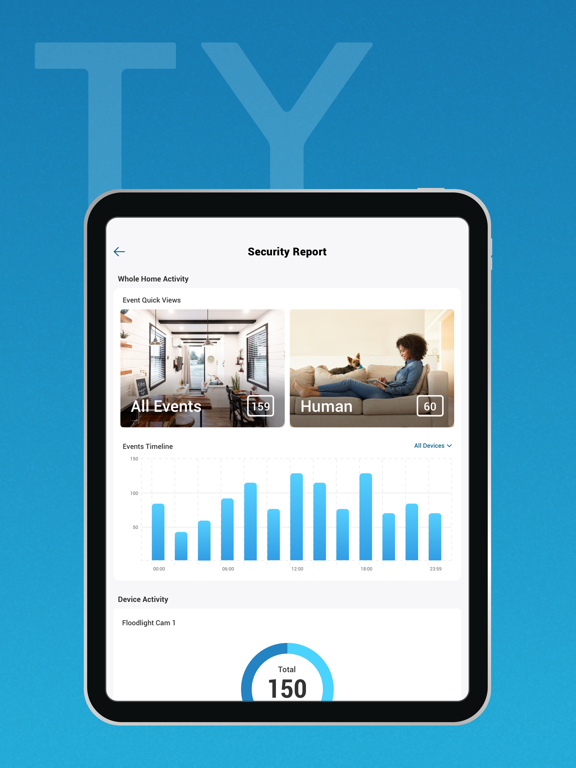 Eufy Security iPad app afbeelding 3