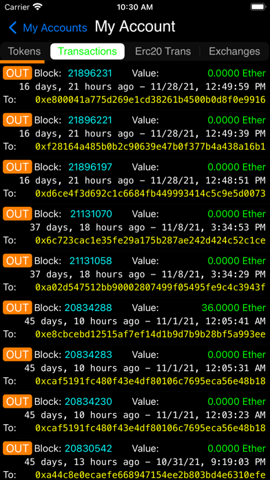 Matic Address Explorer screenshot1
