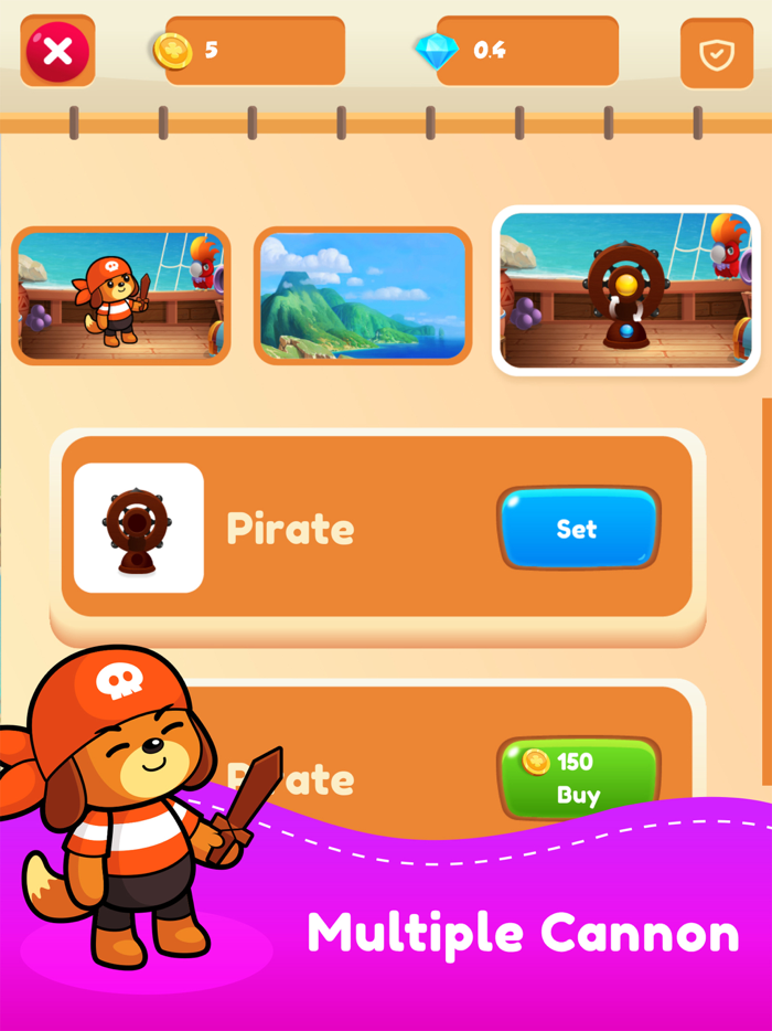 Pirate Diamond SAGABubble POP