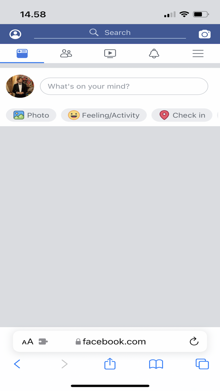 Newsfeed toggle for Facebook