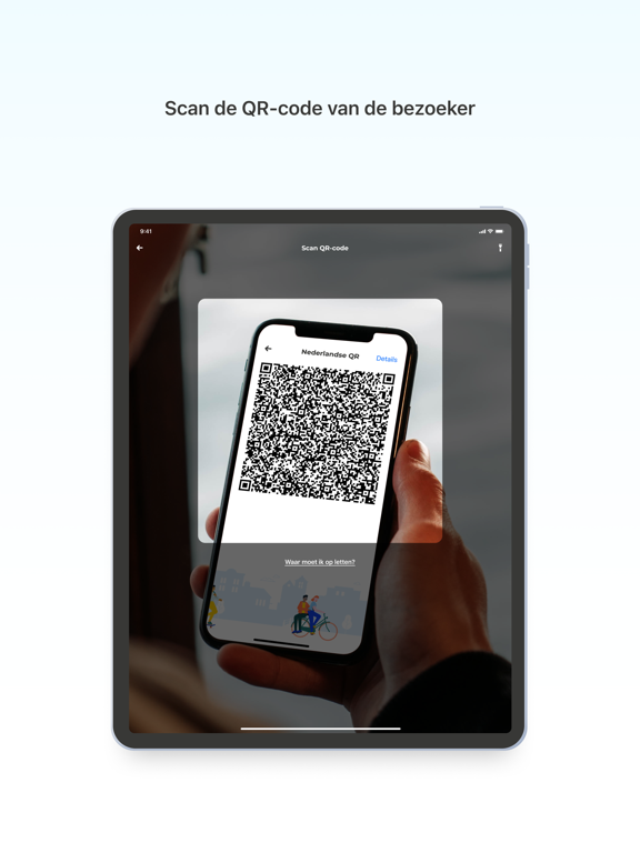 Scanner voor CoronaCheck iPad app afbeelding 3