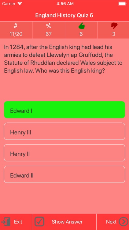 England History Quiz