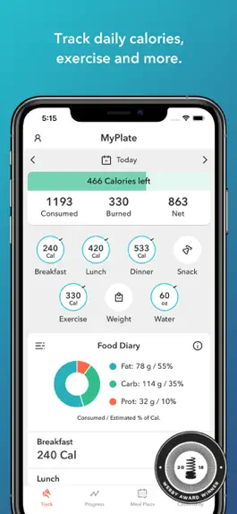 Game screenshot MyPlate Calorie Counter mod apk