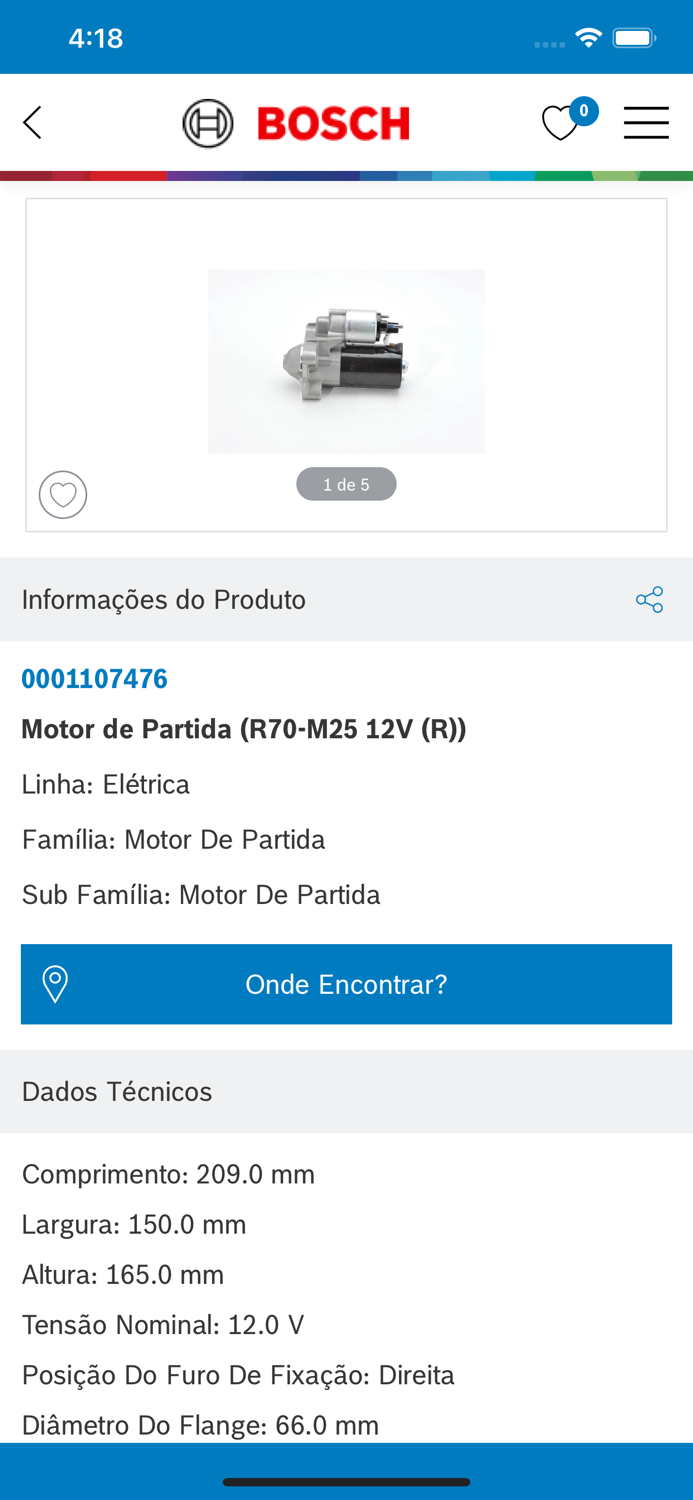 Catálogo de Autopeças Bosch