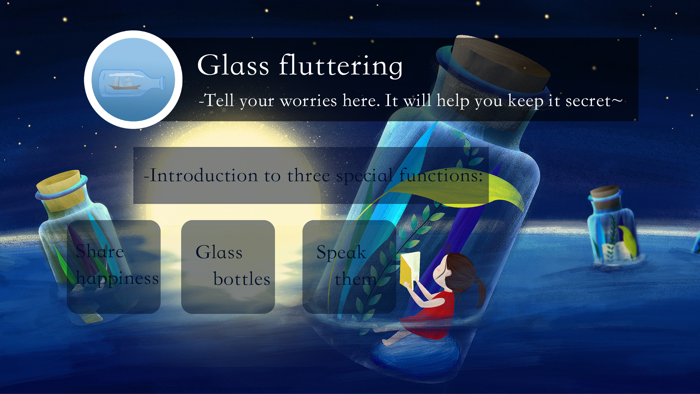 Glass fluttering