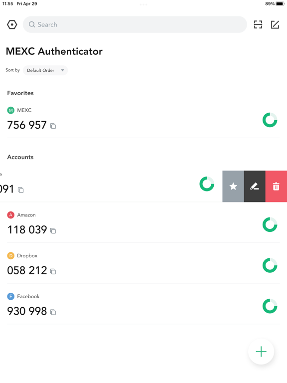 MEXC Authenticator screenshot 2