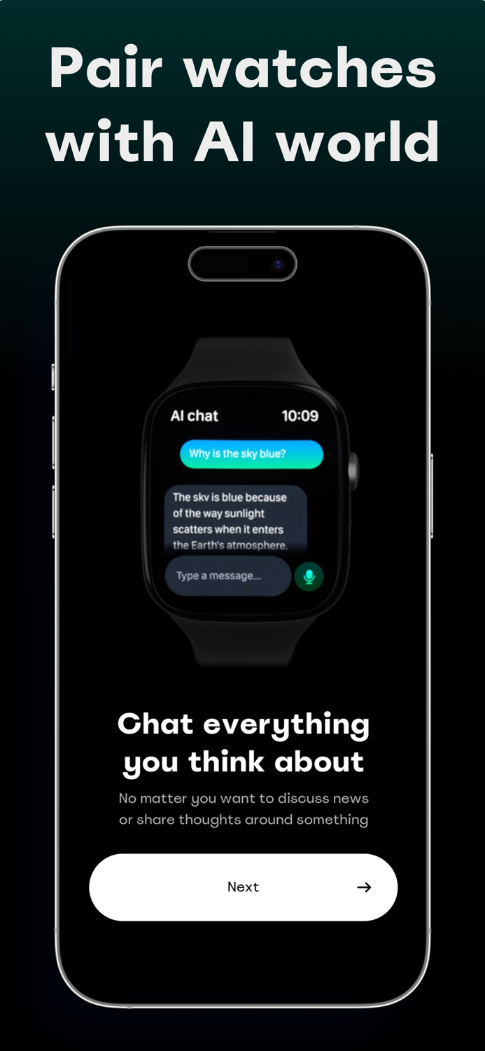 AI Chat Bot for iWatch App
