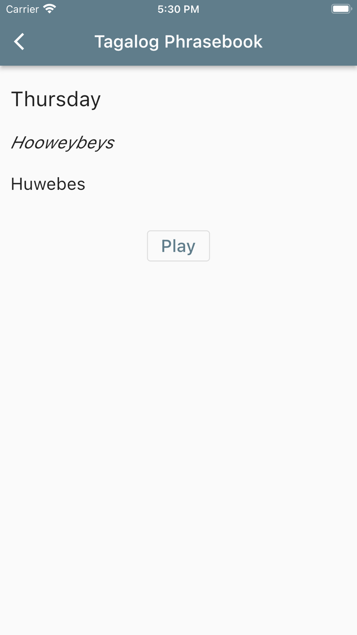 Tagalog Basic Phrases