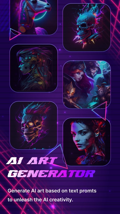 AI art generator. CyberAI