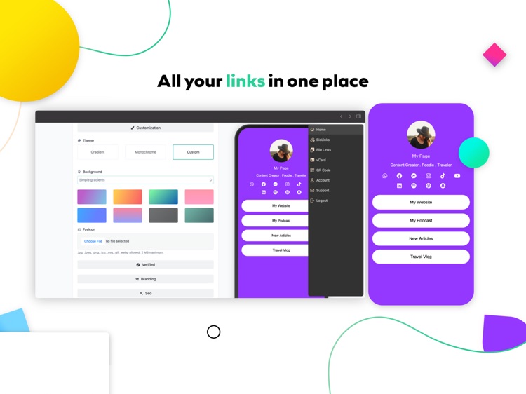 BioSprout—Link & Site Creator