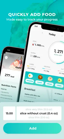 Game screenshot CaloMe:Calorie Counter&Tracker hack