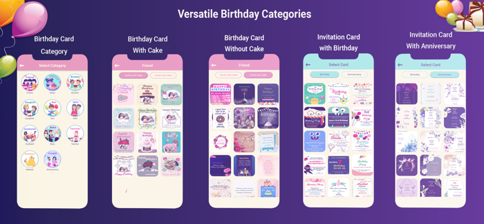 Birthday Cake Photo Card Maker