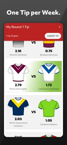 Game screenshot AFL & NRL Tipping - One Pick apk