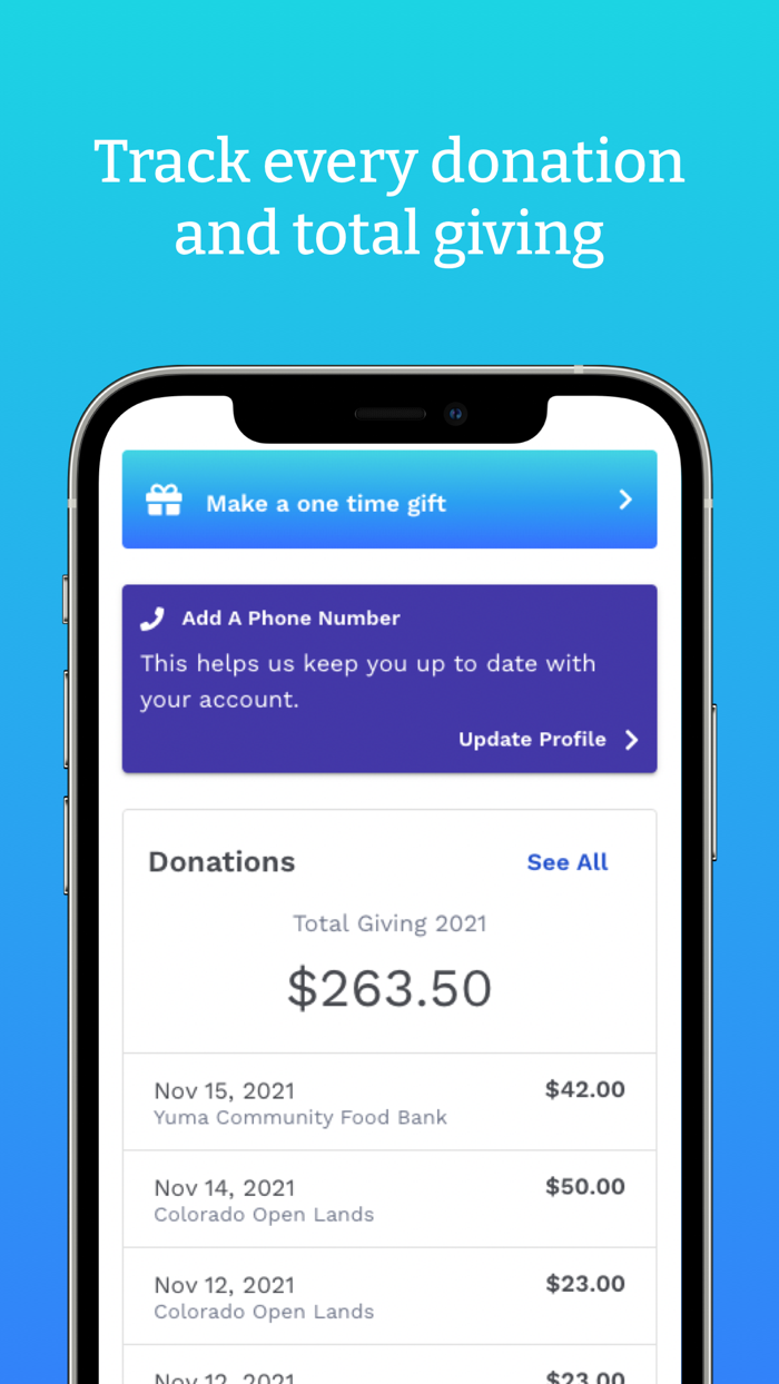 RoundUp App Donate Change