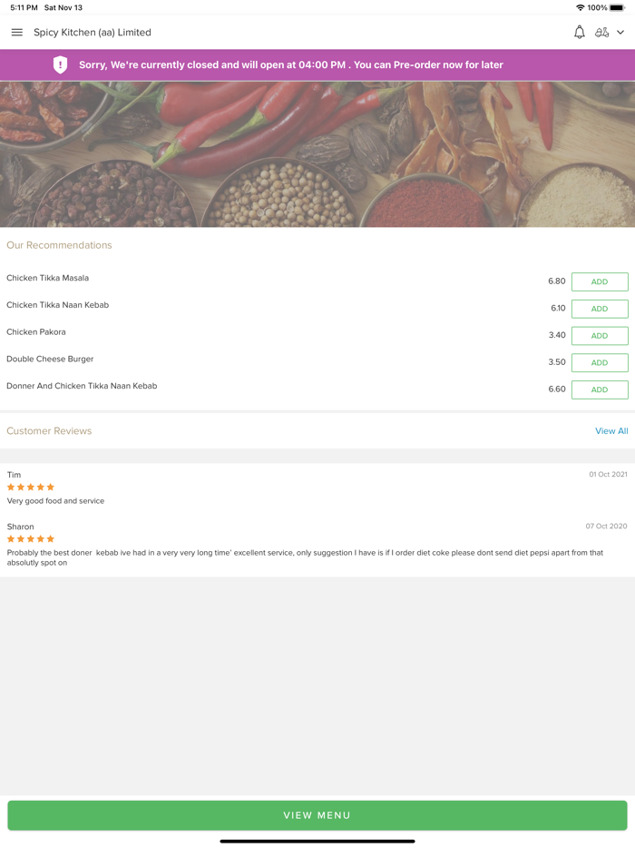 Spicy Kitchen aa Limited