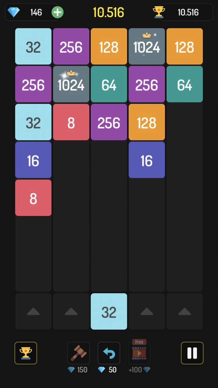 MergeX2 - 2048 Merge Puzzle