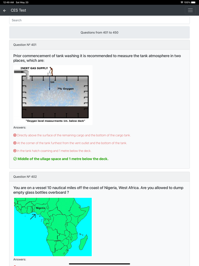 Oil Tanker. Operational Deck