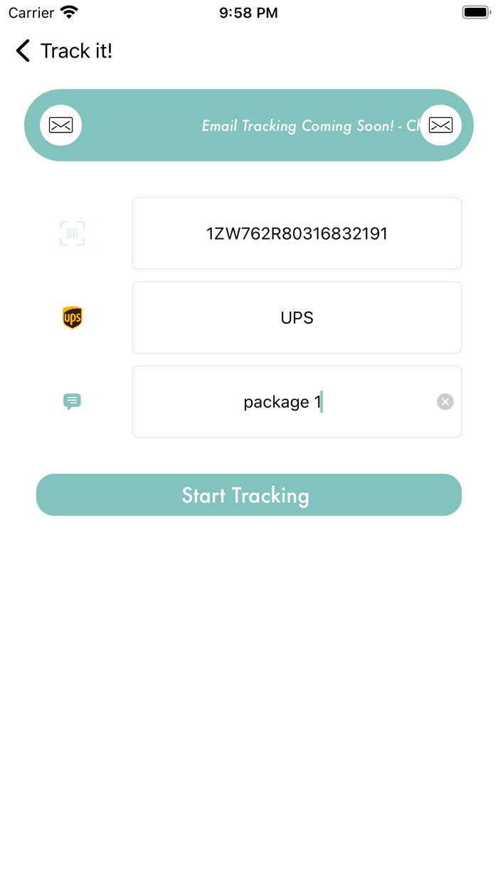 Track It - Package Tracker