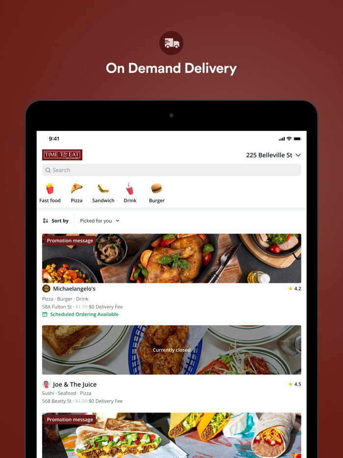 Time To Eat Baltimore Delivery