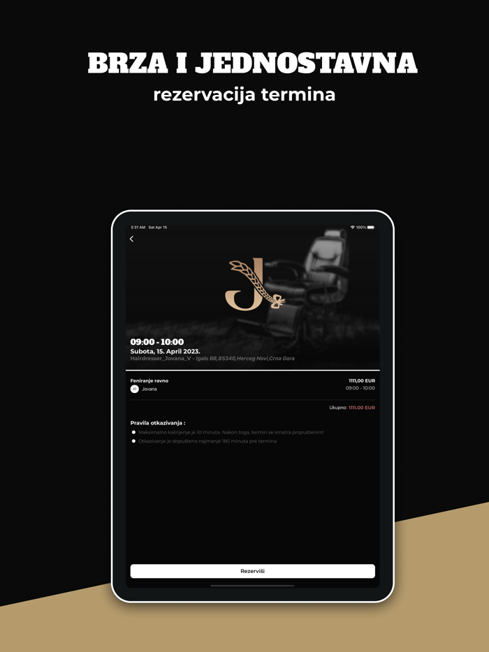 Hairdresser Jovana V