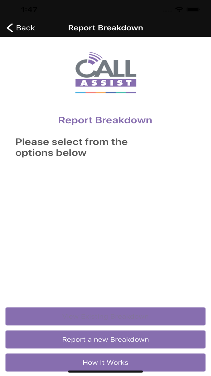 Call Assist Vehicle Rescue