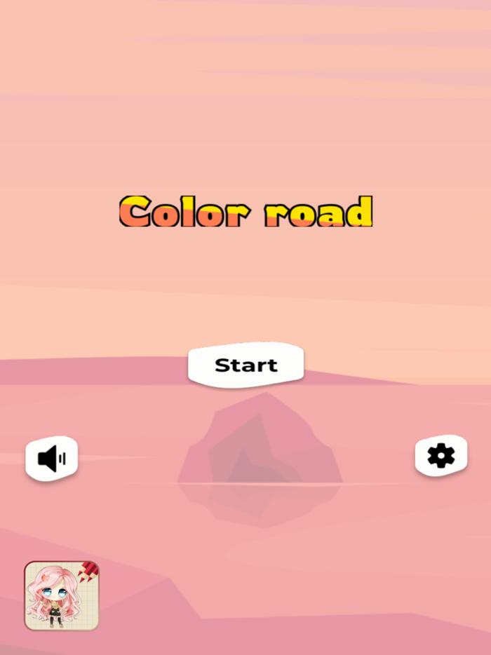 Color Road Crowd Tower 3D