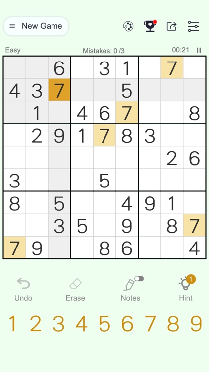 Classic Sudoku - puzzle brain