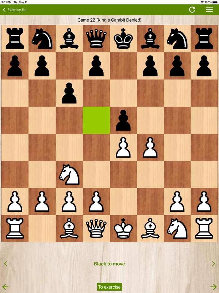 Combinations in Kings Gambit