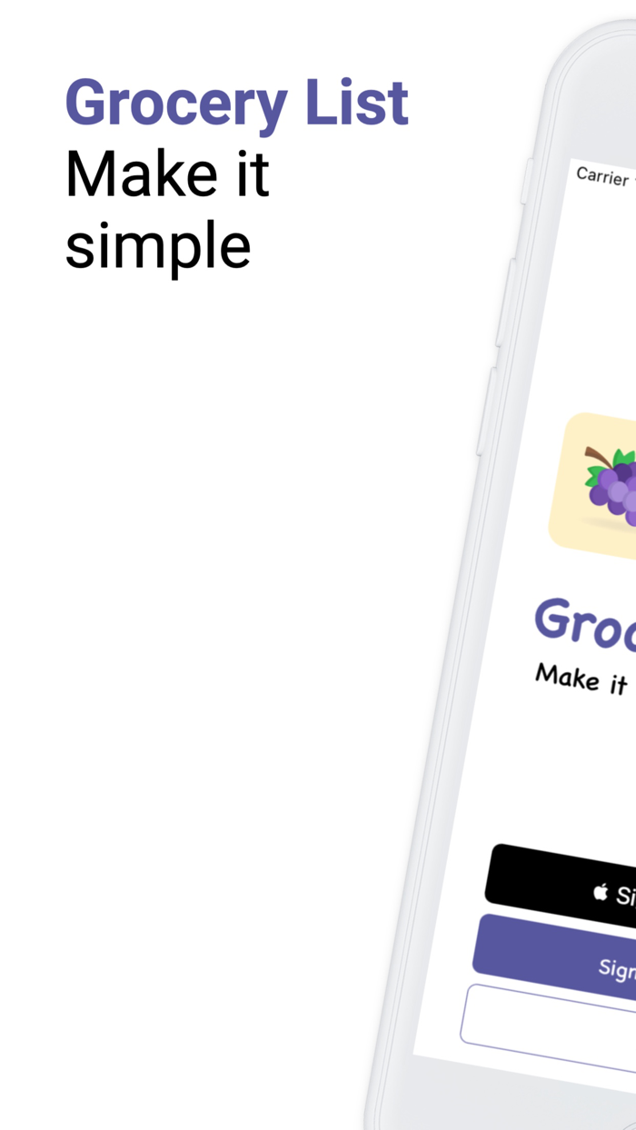 Grocery List Make it simple